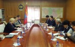 The meeting with the Deputy Prime Minister Dendev Terbishdagva