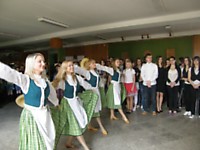 Svečiai pasitinkami 