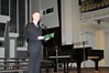 A.Daunoravičius skaito ministro sveikinimą