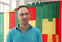 A. Novickui buvo įdomu ištirti, kaip sklinda trispalvė idėja (R. Jurgaičio nuotr.)