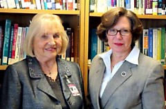 Liūda Rugienienė ir JAV ambasadorė Lietuvai Anne E. Derse. A.Rugieniaus nuotr. 