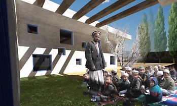 Architektai globos namuose suprojektavo ir tradicinius, Afganistanui būdingus pusiau uždarus kiemus. A.Barzdžiaus nuotr.