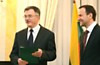 Lietuvos ambasadorius Ukrainoje P.Vaitiekūnas ir Generalinis garbės konsulas V.Antonovas
